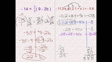 CCSS A.REI.3 - video 3 - solve multi-step equations