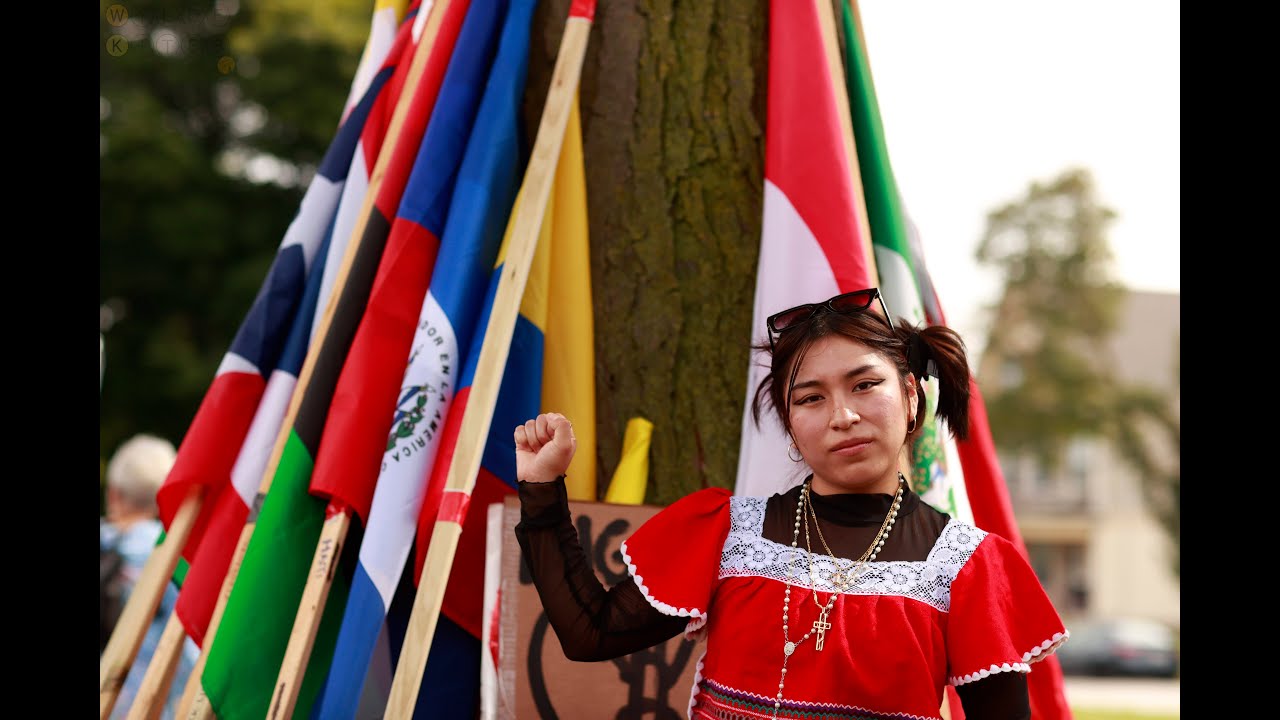 Mexican Independence Day Rally Milwaukee WI protest Resistance Beautiful cultural vid portrait pics!