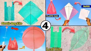 4 best plastic bag kite , how to make kite , patang kese banate he , best homemade kite