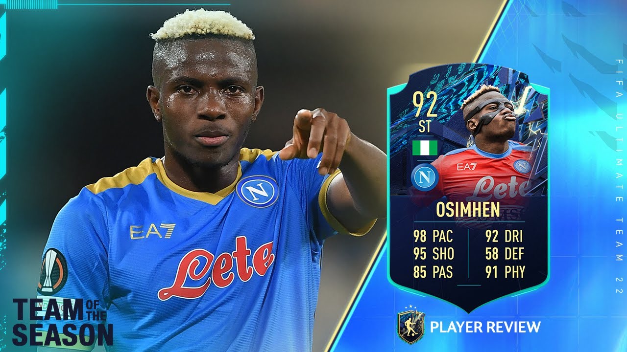 GAMEBREAKING! 😳 92 TOTS MOMENTS VICTOR OSIMHEN PLAYER REVIEW - FIFA 22 ULTIMATE TEAM