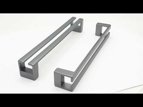 Ручка скоба меблева 160 mm "SARDUNYA; Антрацит, видео 1