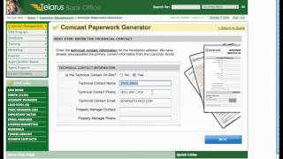 Automated Comcast Business Class Paperwork Creator