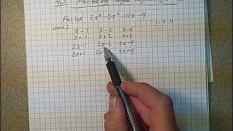 4 3 factoring higher order polynomials example one