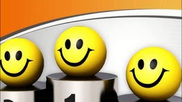 smileys on winner podium competition powerpoint templates ppt backgrounds for slides 0313 presentati
