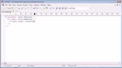 jQuery Tutorial - 89 - Scroll to top
