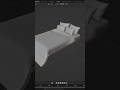 blenderでベッドのモデリング#3d #3dcg #ブレンダー #blender初心者