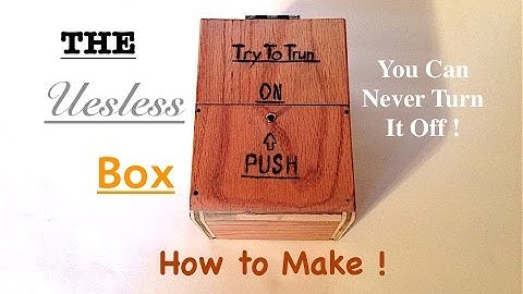 How To Make The Useless Box! | Part 2 of 2!