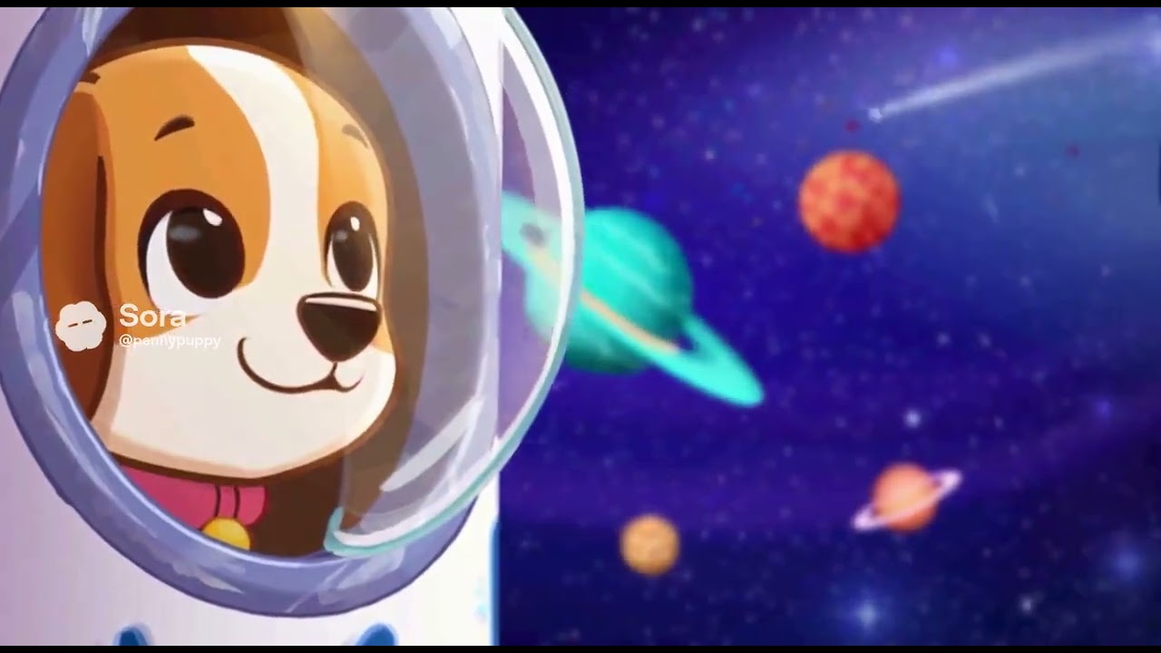 Penny the Puppy Builds A Cardboard Rocket! | Calm Learning for Kids