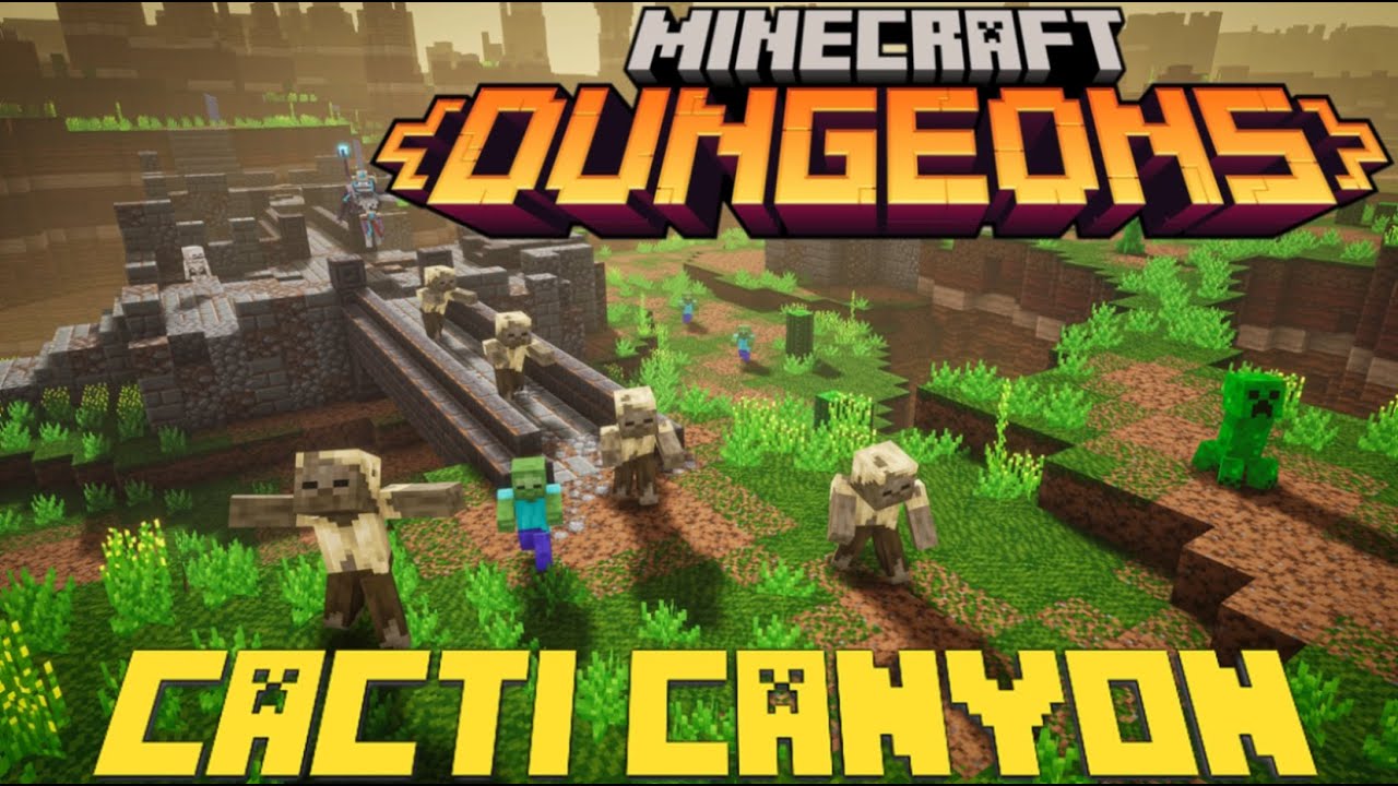 Minecraft Dungeons - Mission: Cacti Canyon - YouTube