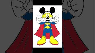 How To Color Mickey mouse