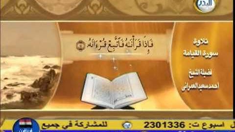 سورة القيامة - أحمد سعيد العمراني \ Surat Al-Qiyamah - Ahmed Saied
