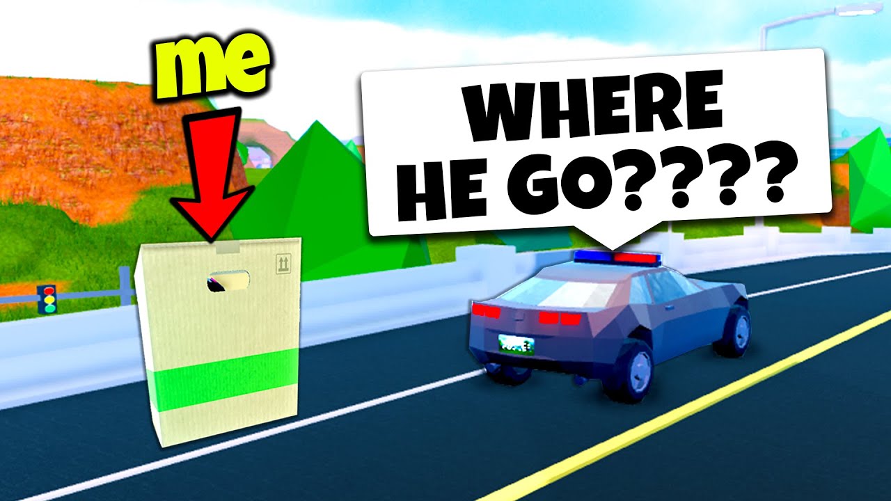 DISGUISED BOX Trolling in Roblox Jailbreak...