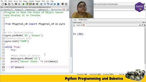 Reading Data of Object Sensor using Python Program
