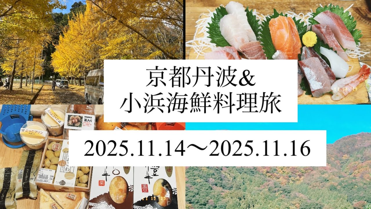【京都伊根の舟屋&小浜海鮮料理ドライブ旅】#道の駅京丹波味夢の里#ハイエース旅#ハイエースキャンピングカー #小浜とれたて市場