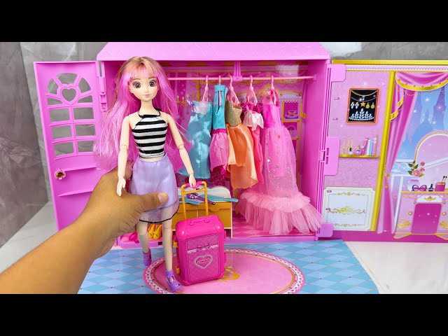 Satisfying With Unboxing Miniature Cute Doll and Clothes Locker Bedroom Set Toys, Zenni ASMR Videos 
