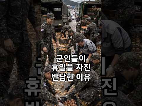 <strong>군인들이</strong> 휴일을 자진 반납한 이유 #감동 #반전 #따뜻한이야기