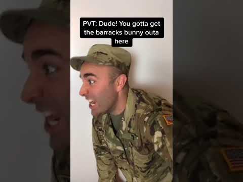 Get the Barracks Bunny Outa Here! #army #airforce #marine #military #navy