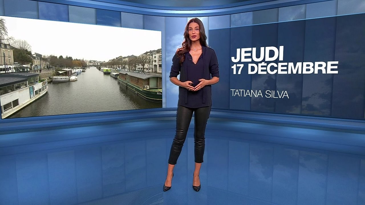 Tatiana Silva French Presenter 12 06 16 Leather Pants