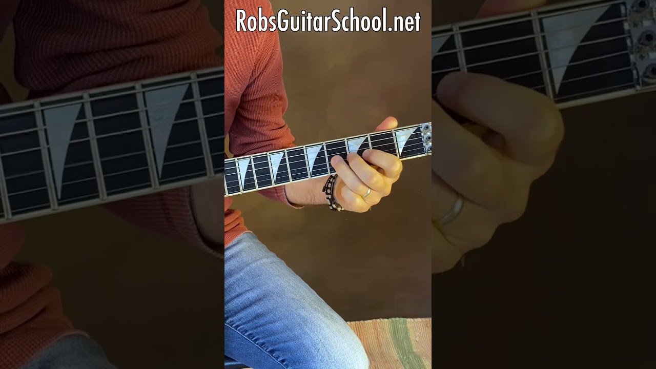 Learn to play Pentatonic Box 2 in Em/G maj! Check us out @ RobsGuitarSchool.net/learn #shred #guitar