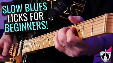5 SLOW BLUES Guitar Licks For BEGINNERS | and WHY they work!