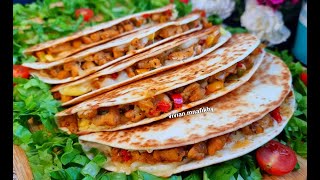 كاساديا الدجاج المكسيكية بأطيب وألذ تتبيلة وعالطريقة الأصلية😋وبطريقةجدا سهلة وسريعة👌وتستحق التجربة😍🥰