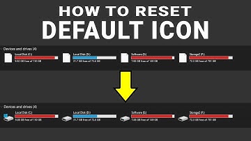 How to change drive icon to their default icon in windows | Reset default icon of Windows drive