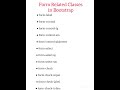 Form Related Classes in Bootstrap #formrelatedclassesinbootstrap #formrelatedclasses #bootstrap #css