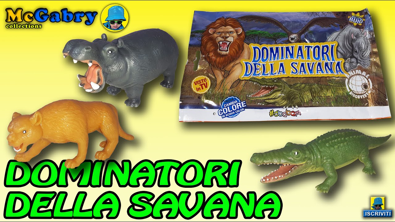 DOMINATORI DELLA SAVANA SBABAMANIMAL DISCOVERY UNBOXING EDICOLA YouTube