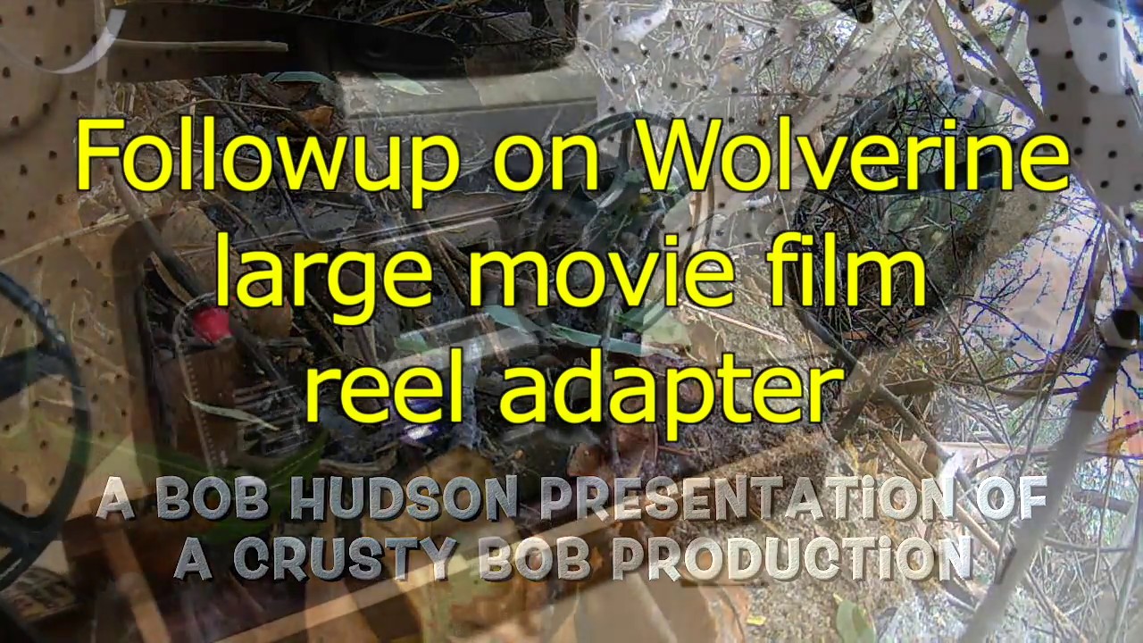 test of DIY large reel adapter for Wolverine Moviemaker 8mm movie