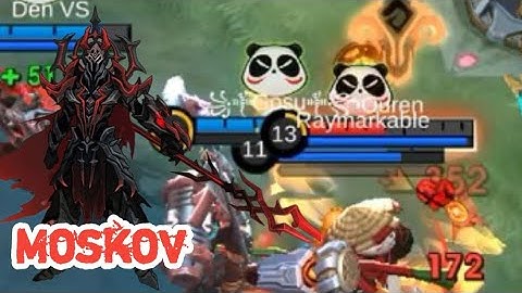 WTF DAMAGE!! MOSKOV BEST 1 HIT BUILD 2024 /recommended build and emblem /- MLBB