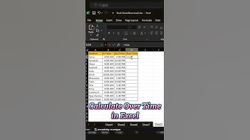 Calculate Over Time in Excel