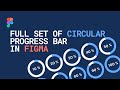 How to Make a Full Set of Circular Status Bar in Figma. Figma Tutorial for Beginners.