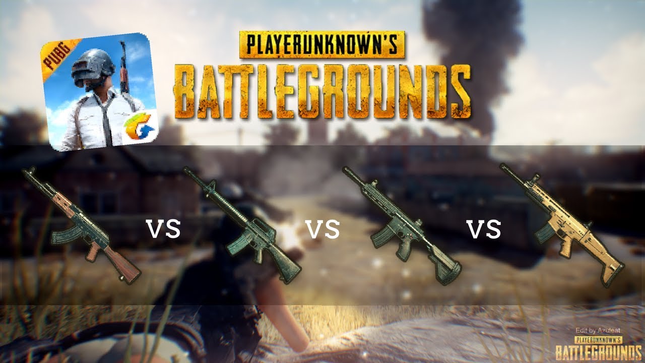 Akm Vs M16a4 Vs M416 Vs Scar L Pubg Mobile Youtube