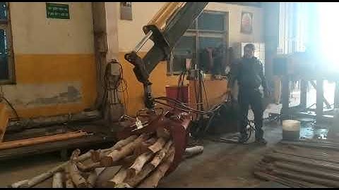 wood loading timber log crane Made in India 8247752105 wood grabber crane 360 degree rotation