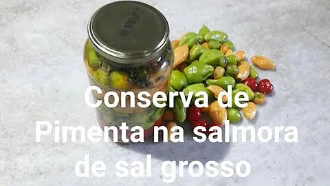 Como fazer conserva de pimenta na salmoura?