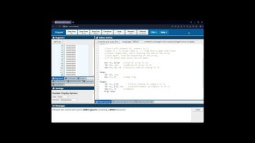 Bubble sort in ARM assembly using CPULator
