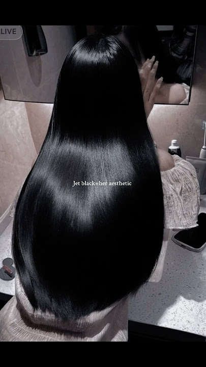 I love jet black hair