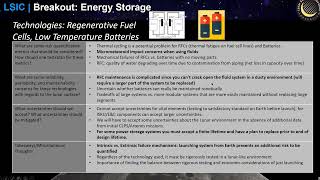 LSIC 2023 Surface Power Reliability Workshop: Julie Peck, Breakout Session Recap