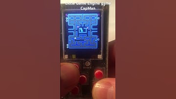 CapMan (Pacman clone) on ESPboy - LGE game #retrogaming #retro #DIY #ESPboy #Arduino #ESP8266