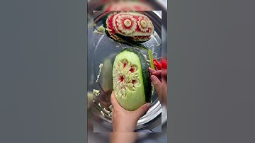 More Petals- Thêm cánh 🌷 #carving #watermeloncarving #shorts #diy