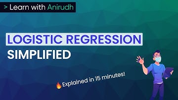 Logistic Regression Algorithm | Machine Learning Simplified | Learn with Anirudh