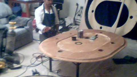 Poker table construction part 3 of 4