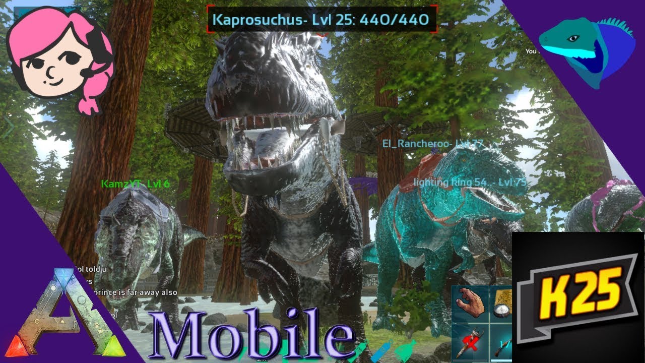 TITAN  AND GIGA HUNTING WITH RUTRINE AND KAMZ 25! Ark: Mobile [S1:E40]