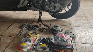 Honda ADV 150: Full MALOSSI CVT set (with subtitles)