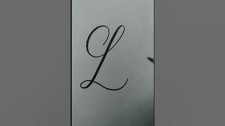 Letter L in calligraphy #calligraphy ₹#shorts #cursivewriting