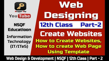 How to Create Website using MEW | Create Web Pages | 12th Class | NSQF IT | Part - 2 in Hindi