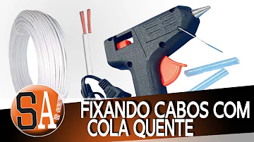 Pode prender fio com cola quente?