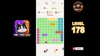 Meowdoku Level 178 walkthrough | full solution