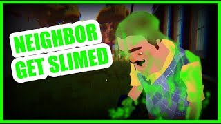 NEIGHBOR GETS SLIMED!!! PRANKED BY THE PLAYER | Hello Neighbor screenshot 5