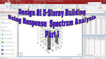 Design Of 5 Storey Building Using Response Spectrum Analysis Part 1